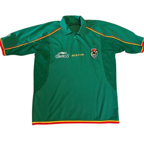 Vintage Bolivia National Soccer Team Atletica Jersey.  No Size Tag. - Picture 1 of 5